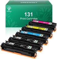 greensky canon 131/131h compatible toner cartridge replacement for 🖨️ mf624cw mf628cw lbp7110cw mf8080cw mf8280cw (black, cyan, yellow, magenta) - 5-pack logo