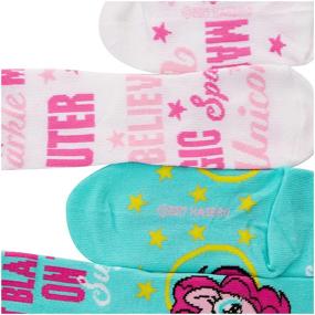 img 1 attached to 🦄 My Little Pony Girls 3 Pack Crew Socks - Colorful and Cute Accessories for Young Fans