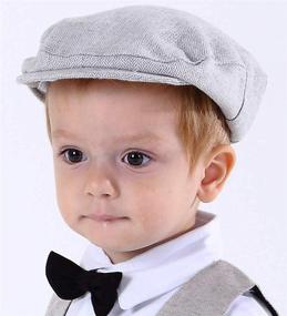img 2 attached to 🧢 Kids Tweed Beret for Boys' Accessories in Hats & Caps