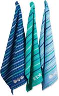 🧽 dii cotton embroidered blue sea dish towels, set of 3 - 18 x 28", decorative oversized kitchen towels for everyday cooking and baking logo