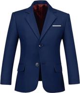 👔 plsily boys blazer: stylish formal dress wedding boy jacket suits logo