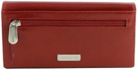 img 3 attached to Leather Checkbook Wallet by Visconti for Women: Stylish Handbag and Wallet Combo