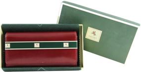 img 1 attached to Leather Checkbook Wallet by Visconti for Women: Stylish Handbag and Wallet Combo