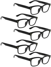 img 4 attached to 👓 5 Pack of Fashion Reading Glasses for Women - Stylish and Functional Readers