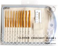 🧶 craft with precision: clover crochet hook set, fine-quality japan import logo