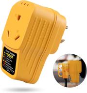 🔌 rapify rv surge protector 30 amp: circuit analyzer, 1050j male to female adapter, led indicator, yellow - ultimate camper accessory for protecting electrical appliances logo