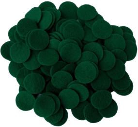 img 4 attached to 🟢 150pc Pack of Dark Green Craft Felt Circles - Playfully Ever After