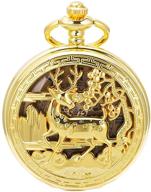 🎅 christmas mechanical skeleton steampunk men's watches by manchda logo