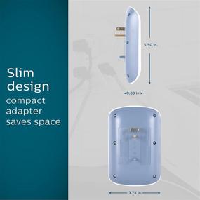 img 1 attached to 🔌 Philips 6-Outlet Extender Surge Protector: Space Saving Wall Tap, 900 Joules, ETL Listed, Protection Indicator LED Light - White