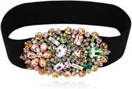 💎 dorchid multicolor rhinestone nightingale women's accessories with heavy embellishment logo