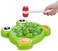 interactive whack a frog tg702 - fun gift for boys & girls, 🐸 age 3-8, learning, active, early developmental stem pounding toy for toddlers - think gizmos logo