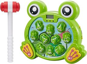 img 2 attached to Interactive Whack A Frog TG702 - Fun Gift for Boys & Girls, 🐸 Age 3-8, Learning, Active, Early Developmental STEM Pounding Toy for Toddlers - Think Gizmos