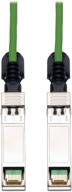 🔌 tripp lite sfp + 10gbase-cu пассивный медный кабель twinax copper, совместимый с cisco sfp-h10gb-cu1m, зеленый, 1m (3 фута) (n280-01m-gn): высокоскоростное сетевое решение логотип