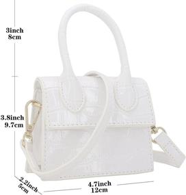 img 2 attached to Nodeber Crossbody Synthetic Leather Top Handle Women's Handbags & Wallets