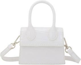 img 4 attached to Nodeber Crossbody Synthetic Leather Top Handle Women's Handbags & Wallets