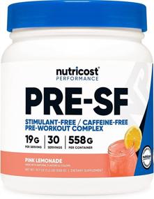 img 4 attached to 🍋 Optimized Pink Lemonade Nutricost Stim-Free Pre-Workout - 30 Servings, Gluten Free, Non-GMO