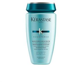 img 1 attached to 👩 Kerastase Resistance Bain Force Architecte Reconstructing Shampoo – 8.5 fl oz, Tan Shade