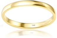 💍 orostar 14k massiv желтое золото высокого блеска 3mm свадебное кольцо для женщин и мужчин - в наличии размеры с 5 по 12. логотип