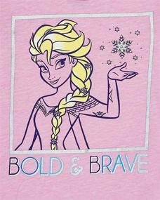 img 3 attached to ❄️ Disney Girls' Frozen Graphic Bold & Brave Tee