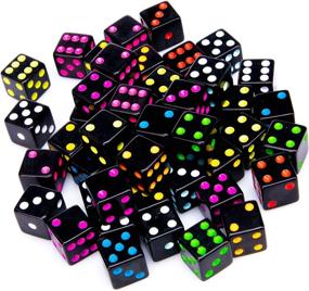 img 4 attached to 🎲 Enhance Your Game Nights with Blackout Dice: 50 Pack of Replacement Accessories