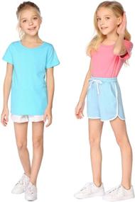 img 3 attached to 👚 Arshiner Girls' Short Sleeve Cotton Tops, Tees & Blouses in Girls' Clothing
