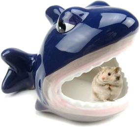 img 4 attached to Gutongyuan Ceramic Hamster Nest Hamster Bath Chinchilla