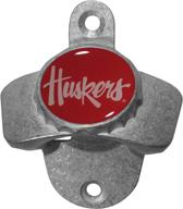 nebraska cornhuskers ncaa 🌽 siskiyou wall bottle opener - white логотип