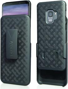 img 4 attached to 📱 Aduro Samsung Galaxy S9 Case with Kickstand Belt Clip Holster, Combo Galaxy Case - Rotating Belt Clip for Samsung Galaxy S9 (NOT Plus) Cell Phone (2018)