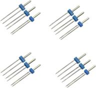 farmunion twin stretch machine needle double twin needles pins 12 pcs - sizes 2.0/90 3.0/90 4.0/90 logo