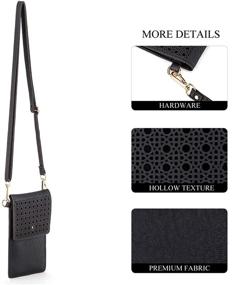 img 1 attached to Emoin Touchscreen Crossbody Shoulder Bag Black Women's Handbags & Wallets