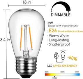 img 2 attached to Ultra Durable Decorative Lightbulbs: Shatterproof Equivalent Replacements