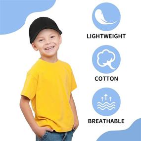 img 1 attached to 🧢 Cotton Adjustable Trucker Baseball Hat for Boys by Geyoga - Accessories for Hats & Caps