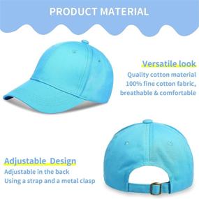 img 2 attached to 🧢 Cotton Adjustable Trucker Baseball Hat for Boys by Geyoga - Accessories for Hats & Caps