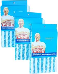 img 1 attached to 🧹 Pack of 3 Mr. Clean Wet Dry Mop Refill Microfiber - Assorted Colors