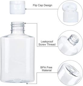 img 2 attached to Containers Squeezable Refillable Sanitizer Cosmetic