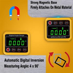 img 2 attached to 🔧 EOUTIL Digital Protractor Inclinometer Magnetic: Accurate Angle Measurement Tool
