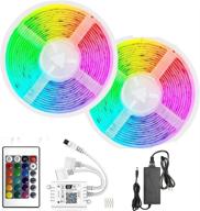 🌈 32.8ft rgb smd5050 300 leds wifi wireless music sync smart light strip - color changing for bedroom, alexa and google home compatible логотип