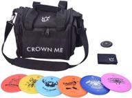 👑 crown me disc golf starter set - complete disc golf kit with 6 discs, 1 marker, 1 towel, and starter bag for fairway driving логотип