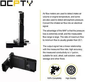 img 1 attached to Высококачественный датчик расхода воздуха OCPTY для автомобилей Acura и Honda: ILX, MDX, RDX, RL, RLX, TL, TSX, ZDX, Accord, Accord Crosstour, Civic, Crosstour, CR-Z, Fit, Insight, Odyssey, Pilot, Ridgeline.