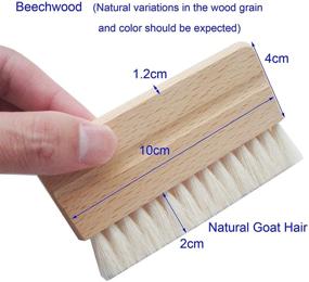img 2 attached to 🎶 Musical Instrument Cleaning Brush: Natural Goat Hair with Oiled Beechwood Handle for Piano, Violin, Guitar, and Cello