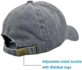 img 1 attached to 🚛 Waldeal Boys' Distressed Adjustable Kids Baseball Cap - I Love Garbage Truck Hat