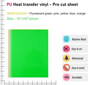 img 3 attached to Viewmoi Transfer T Shirts Sheets Fluorescent