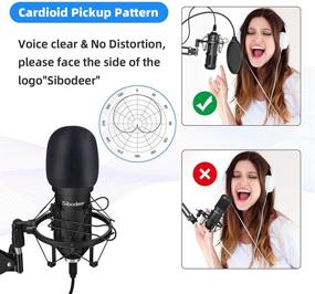 img 1 attached to 🎙️ Sibodeer USB Condenser Microphone: Professional 192KHZ/24bit Mic Kit for Podcasting, Streaming, Singing & Gaming – Plug and Play Studio Mic with Boom Arm for YouTube and Computer