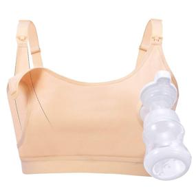 img 4 attached to 🤱 Momcozy Hands Free Pumping Bra - All Day Support for Breast-Pumping by Medela, Spectra, Philips Avent and More (Skin, Large) Nude