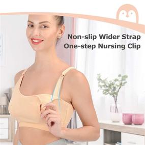 img 2 attached to 🤱 Momcozy Hands Free Pumping Bra - All Day Support for Breast-Pumping by Medela, Spectra, Philips Avent and More (Skin, Large) Nude