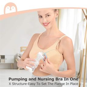 img 3 attached to 🤱 Momcozy Hands Free Pumping Bra - All Day Support for Breast-Pumping by Medela, Spectra, Philips Avent and More (Skin, Large) Nude