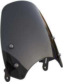 img 4 attached to Classic Flyscreen Motorcycle Windshield Compatible