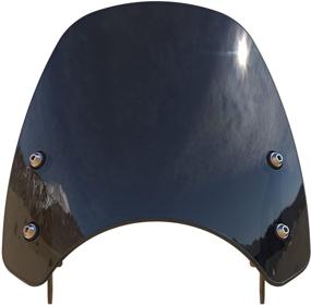 img 3 attached to Classic Flyscreen Motorcycle Windshield Compatible