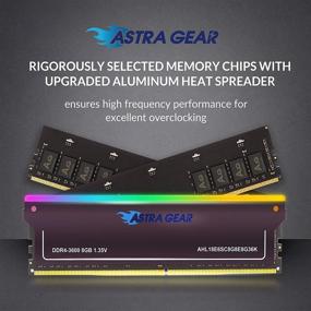 img 3 attached to ASTRA GEAR RGB DDR4 16 ГБ (2 x 8 ГБ) 3600 МГц PC4-28800 CL18 Планшетная игровая оперативная память модуль обновления - AHL18E6SC8G8E8G36K.