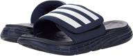 men's athletic shoes: adidas duramo slides in black and white for optimal performance логотип